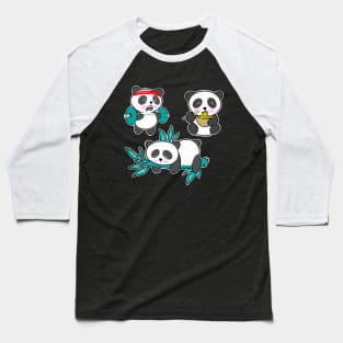 Panda Swole Baseball T-Shirt